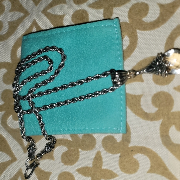 Barbara Bixby 18K & Sterling Silver Chain with Enhancer Pendant - Picture 5 of 6